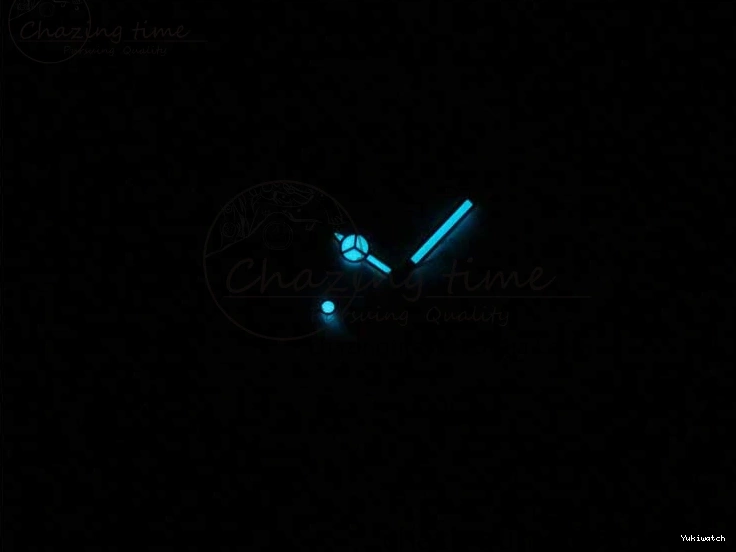 KZF Best Transparent on Phantomlab Rubber Edition VR3135 Dial Blue Light Strap White Submariner 0219